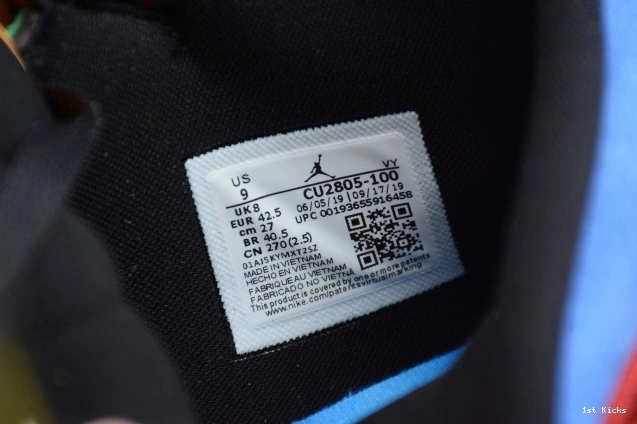 1st Kicks Shoes Jordan 1 Air Fearless CU2805-100 SE Mid the Great Blue 0728